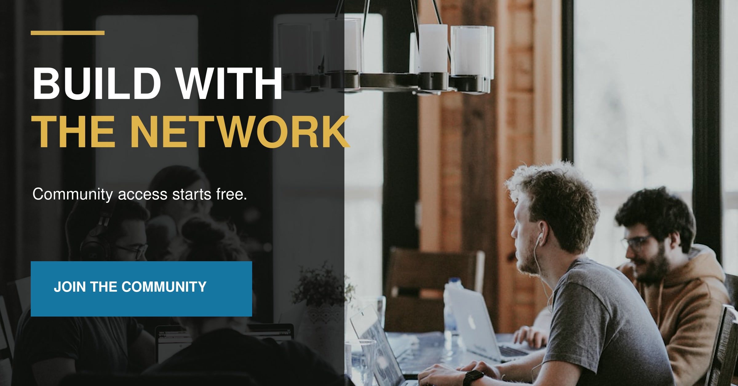 Community membership conversion banner