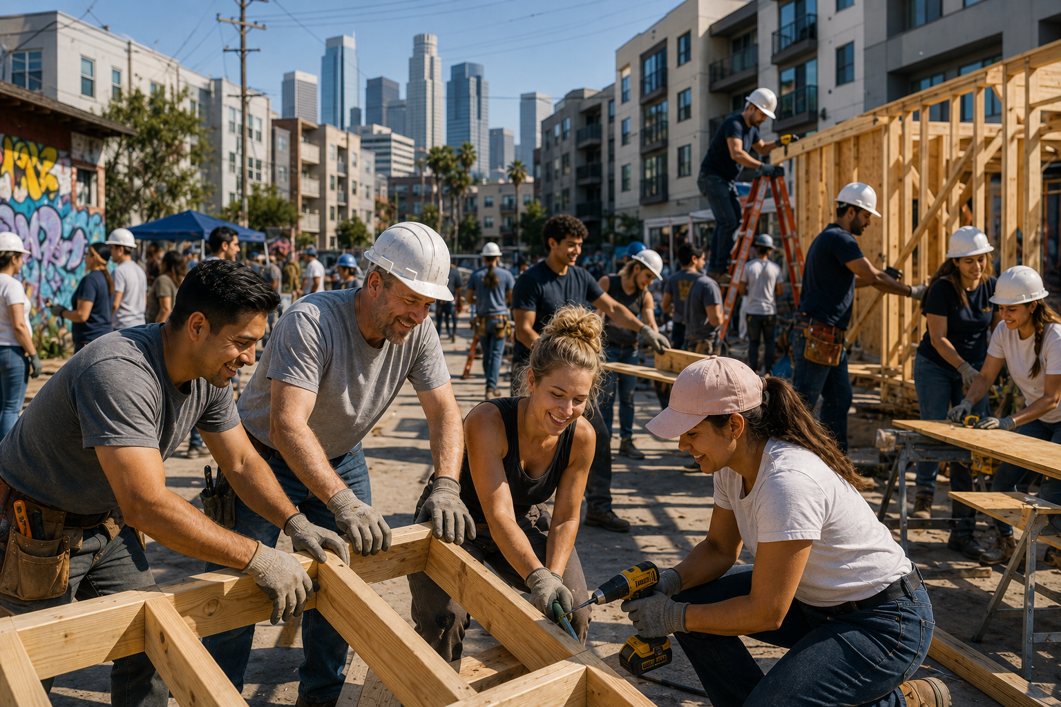 Illustrative community housing construction activity